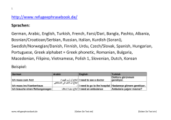 http://www.refugeephrasebook.de/ Sprachen: German, Arabic