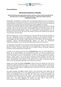 175 KB - Deutsche Menschenrechtskoordination Mexiko
