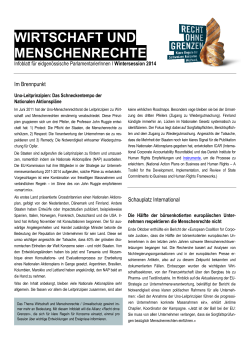 Infoblatt Wintersession 2014