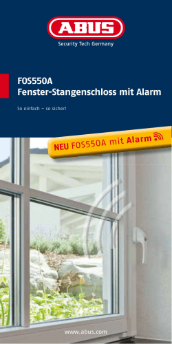 FOS550A Fenster-Stangenschloss mit Alarm