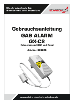 GAS ALARM GX-C2 Gebrauchsanleitung