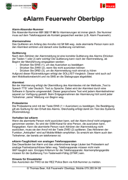 eAlarm Feuerwehr Oberbipp
