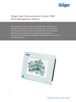 Dr&auml;ger Gas Communication Cockpit 1000 Alarm Management System