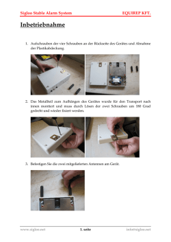 Inbetriebnahme - Foaling Alarm