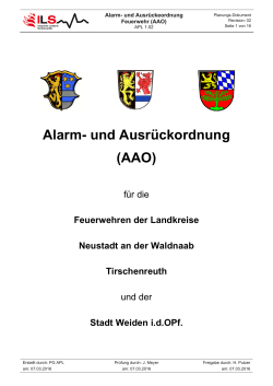 Alarm- und Ausrückordnung (AAO)