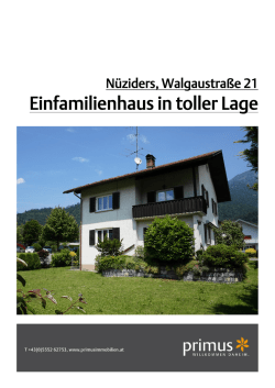 Einfamilienhaus in toller Lage