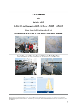 SKS Törnbericht Heilgenhafen Juli 2015