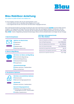 Blau Mobilbox-Anleitung