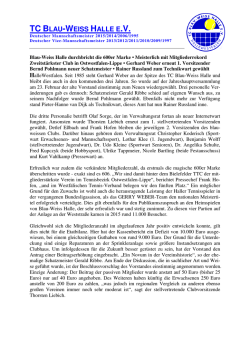 Informationen - TC Blau