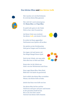 Das kleine Blau und das kleine Gelb