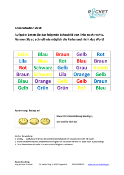 Gr&uuml;n Blau Braun Gelb Rot Lila Blau Rot Blau
