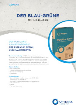 TDB Sack Der Blau-Gruene CEM II A-LL 42,5 N (PDF