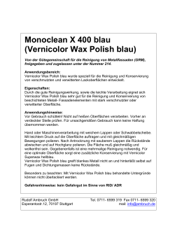 Monoclean X 400 blau (Vernicolor Wax Polish blau)