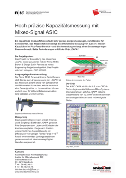 Hoch pr&auml;zise Kapazit&auml;tsmessung mit Mixed-Signal ASIC