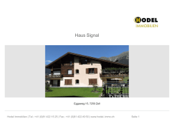 Haus Signal - Hodel Immobilien