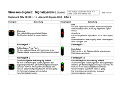 Signale derr SBB