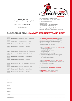 1. Hammer Eishockeycamp 2016