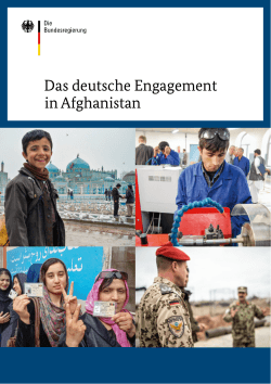 Das deutsche Engagement in Afghanistan