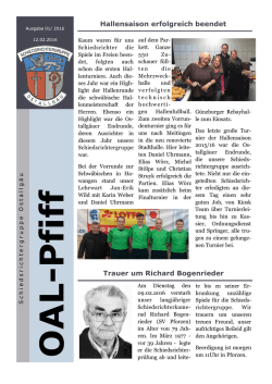 Hallensaison erfolgreich beendet Trauer um Richard