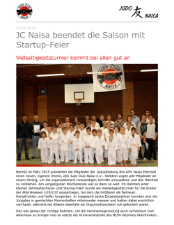 JC Naisa beendet die Saison mit Startup-Feier