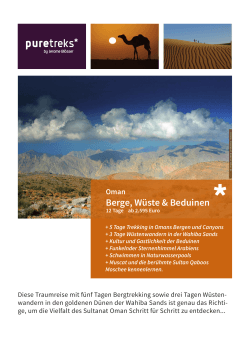 Oman Berge, Wüste & Beduinen