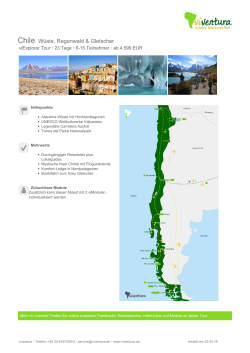 Chile Wüste, Regenwald & Gletscher