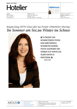 Hotelier: Im Sommer am See, im Winter im Schnee