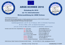 ARGE-SCHNEE 2016