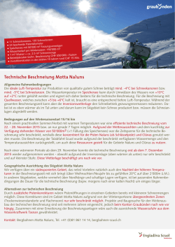 Information zur technischen Beschneiung