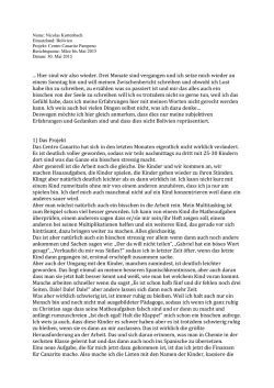 Dritter Bericht