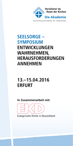 Programm des Symposiums