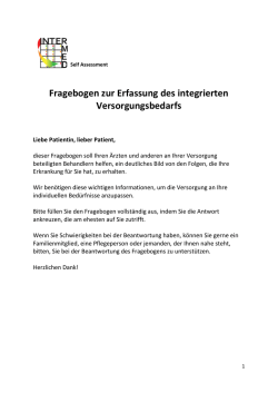 IMSA - Fragebogen zur Erfassung des integrierten