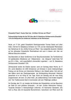 D&uuml;sseldorf feiert - Gr&ouml;&szlig;te Kirmes am Rhein