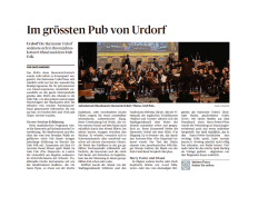 Im grössten Pub von Urdorf - Musikverein Harmonie Urdorf