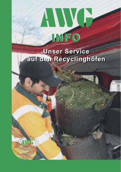 Unser Service auf den Recyclinghöfen