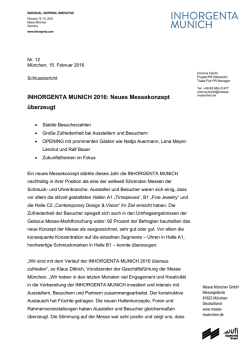 INHORGENTA MUNICH 2016: Neues Messekonzept &uuml;berzeugt