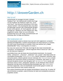 http://AnswerGarden.ch