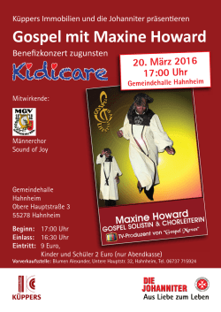 Gospel mit Maxine Howard