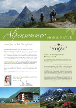 Hotelprospekt - Alpenhotel Tirol