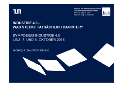 INDUSTRIE 4.0 &ndash; INDUSTRIE 4.0 WAS STECKT TATS&Auml;CHLICH