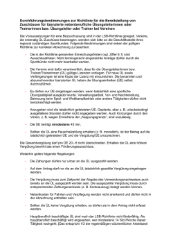 Durchf&uuml;hrungsbestimmungen zur Richtlinie f&uuml;r die Bereitstellung