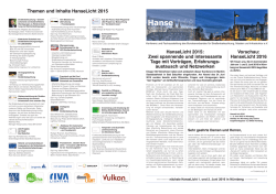 HanseLicht 2015: Zwei spannende und interessante Tage mit