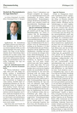 Hechelt die Pharmaindustrie bei Apps hinterher