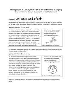 Wir gehen auf Safari