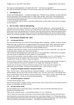 Gott_lieben_Zusammenfassung