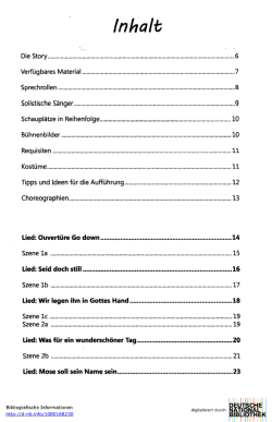 Inhaltsverzeichnis