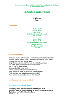 Im Garten meiner Seele - internetexerzitien.com