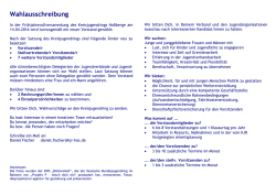Wahlausschreibung - Kreisjugendring Haßberge