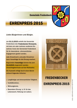 EHRENPREIS 2015