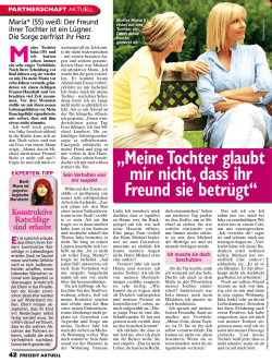 Meine Tochter glaubt mir nicht, dass ihr Freund sie